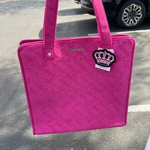 Juicy Couture Pink Fuchsia Beach Tote with Bathing Suit Pouch